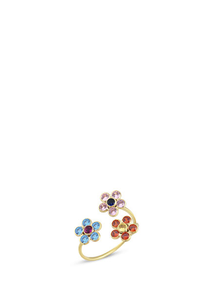 Trio Daisy 14K Gold Women's Ring