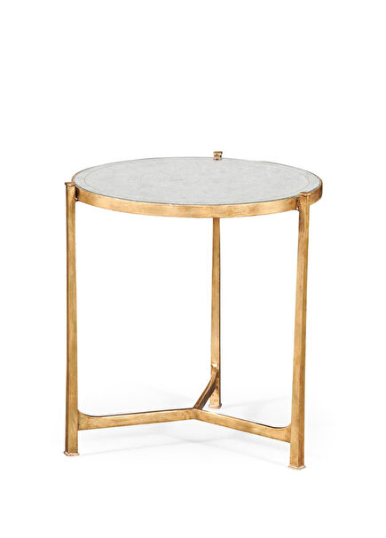 Modern Luxe Gilded Iron Altın Rengi Demir Yan Sehpa