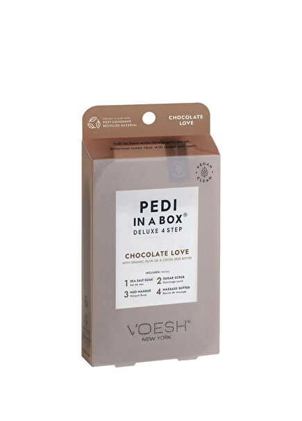 New York Pedi In A Box Deluxe Çikolata 4 Adımlı Pedikür Seti