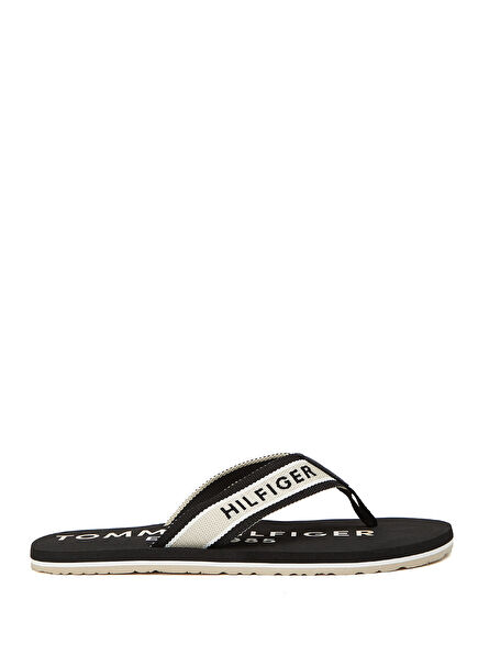 Black Men's Beach Slippers