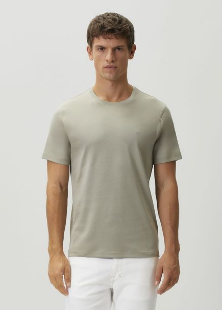 Açık Haki Organik Pamuk T-shirt