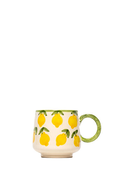 Lemon Splash Collection Handmade Ceramic Coffee Cup