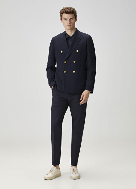 Navy Blue Organic Cotton Pants