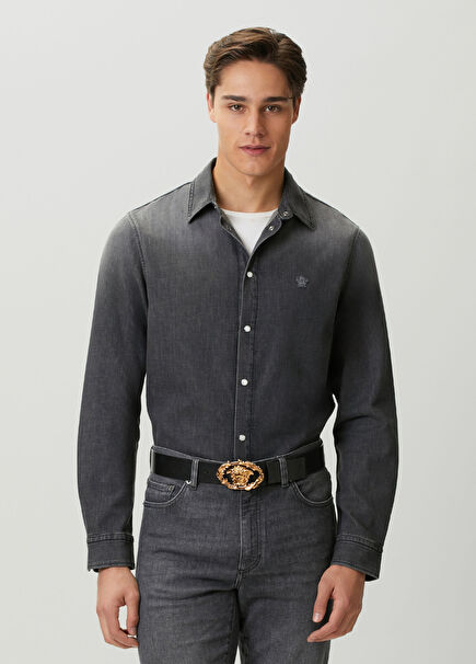 Siyah Denim Gömlek