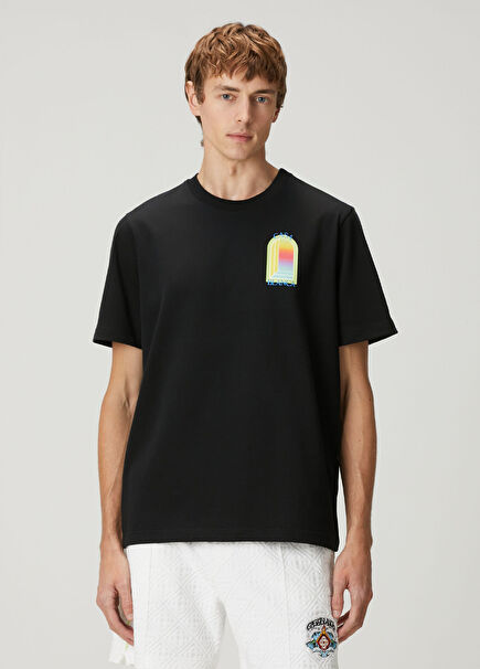 Siyah Organik Pamuk T-shirt