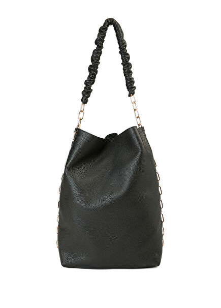 Siyah Kadın Deri Çanta