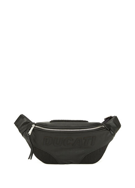 × Ducati Siyah Erkek Deri Bel Çantası