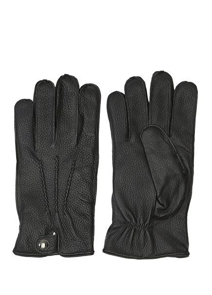 Black Women's Leather Gloves