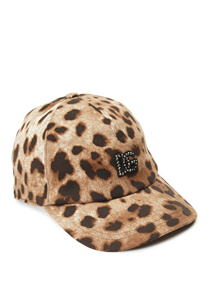 Leopar Kız Çocuk Şapka