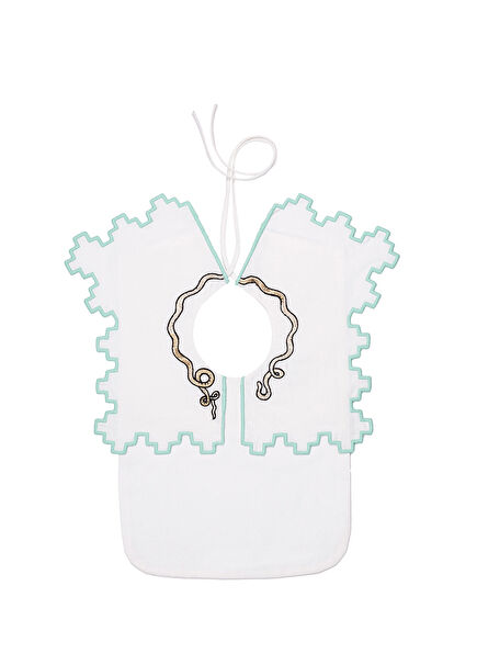 Earth II Bib Cotton Embroidered Baby Kids Table Apron