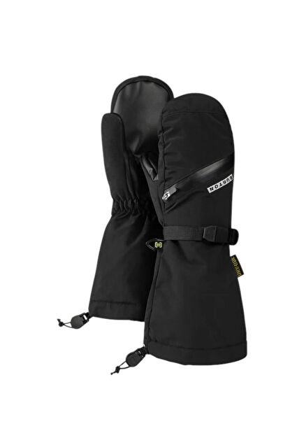 K Vent Mittens Siyah Unisex Çocuk Kayak Eldiveni