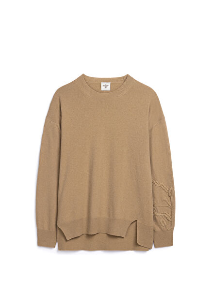Biggie Camel Wool Crew Neck Women's Sweater