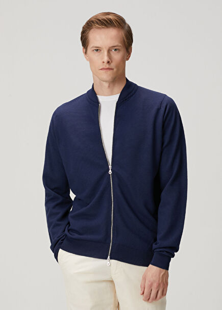 16Singular Lacivert Yün Ceket