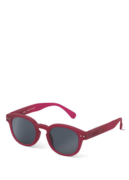 Kids #c Cranberry Red Unisex Kids Sunglasses