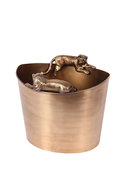 Bronz Şarap Şampanya Kovası 26 x 35 cm