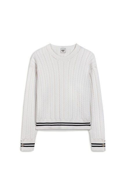 Fluff Grey Cotton Women's Sweater