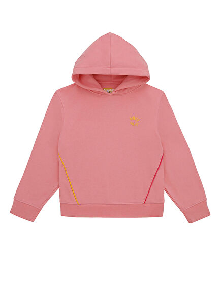 Pink Hooded Girl's Sweatshirt