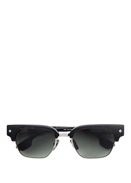 The Whisper  22 Ayar Beyaz Altın Kaplama Havana Asetat Unisex Güneş Gözlüğü