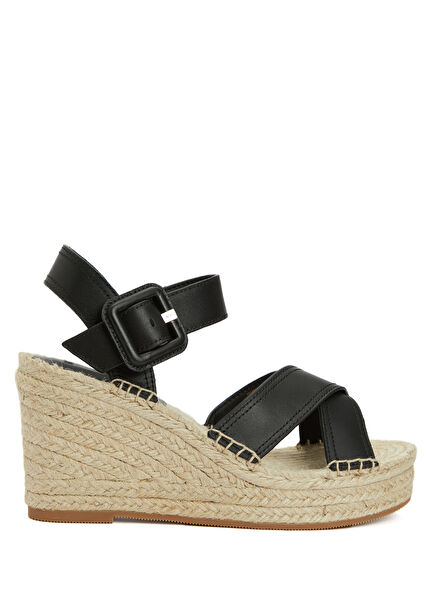 Women's Espadrille With Black Jute Detail