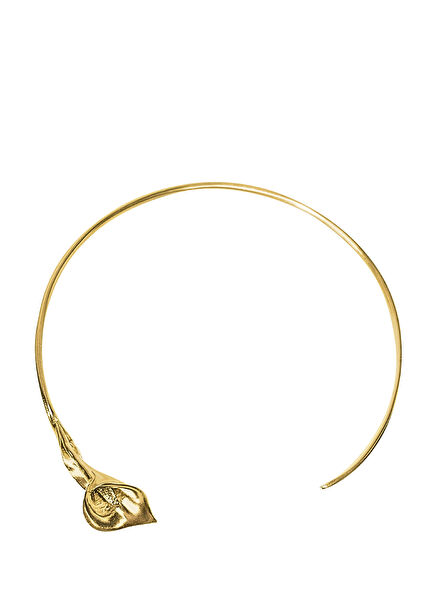 Gala Altın Kaplama Kadın Choker Kolye