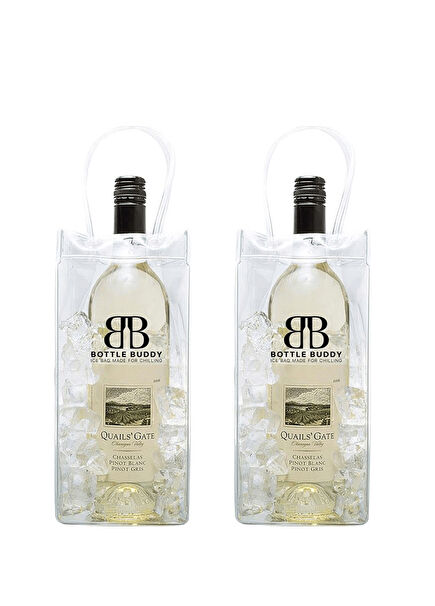 Ice Bag Portable Bottle and Wine Cooler 2 Pack Ice Bag