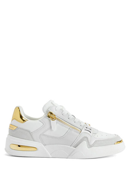 White Men's Leather Sneakers