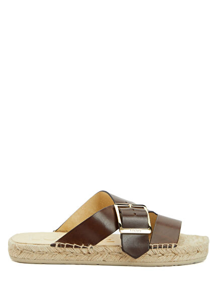 x Paula's Ibiza Petal Kahverengi Kadın Plaj Terliğ