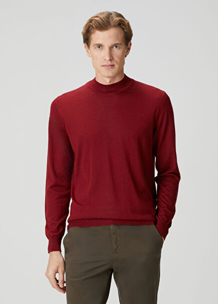 Kırmızı Yün Kazak