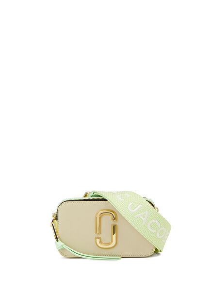 The Snapshot Green Beige Women's Leather Bag