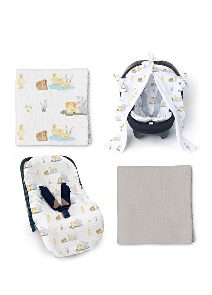 Little Duckling Cotton Gift Pram Set