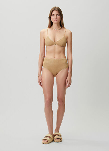 Gold Sim Dokulu Bikini Takımı