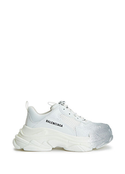 Triple S Beyaz Silver Kadın Sneaker