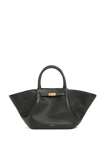 Midi New York Black Women's Leather Bag