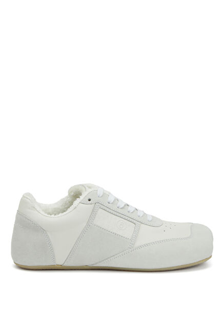 White Women's Leather Sneakers