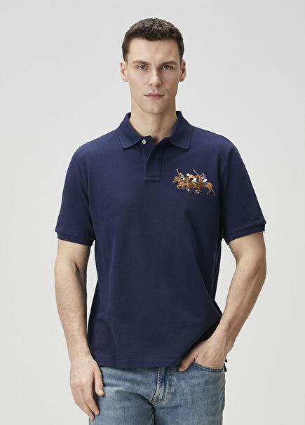 Lacivert Polo Yaka T-shirt