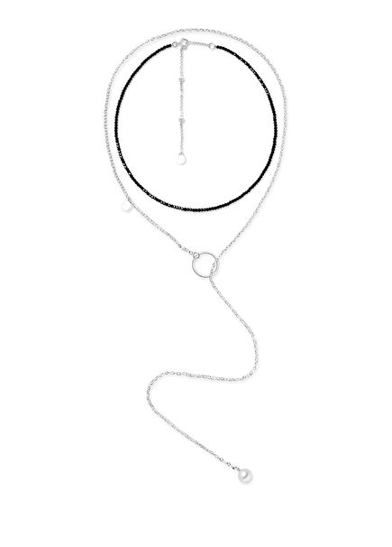 Twique 925 Ayar Gümüş Kadın Kolye Seti