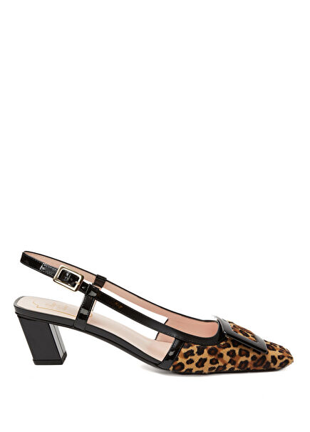 Leopard Print Leather Pump