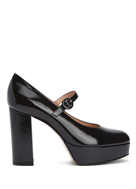 Nuit Black Patent Leather High Heels