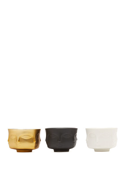 Muse Votive 3-Piece Porcelain Candle Set