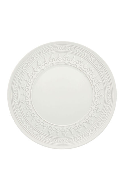 Ornament White Porcelain Cake Plate