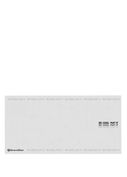 White Gaming Mouse Pad 80x40 cm with Non-Slip Base Waterproof and Precision Surface