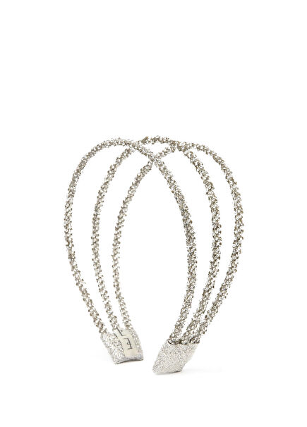 Luna Trio Silver Crystal Stone Women's Tiara