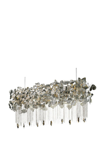 Metal Rustic Chandelier with Corten Chain