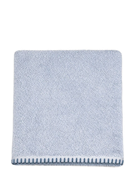 Shadow Misty Blue Cotton Bath Towel 70 x 140 cm