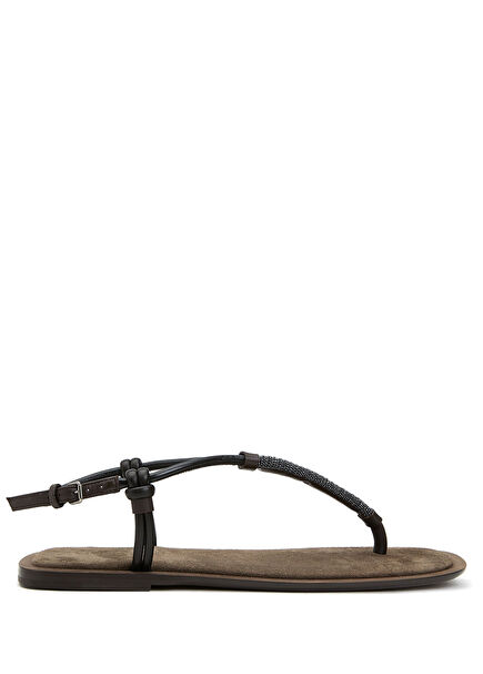 Brown Women's Leather Sandals