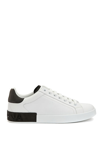 Portofino Black White Men's Leather Sneakers