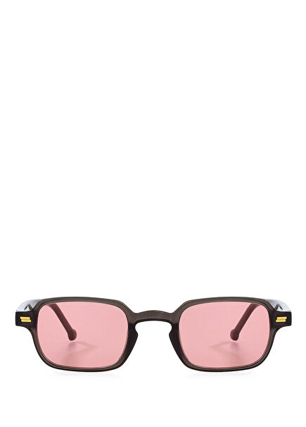 Half Moon Red Unisex Sunglasses