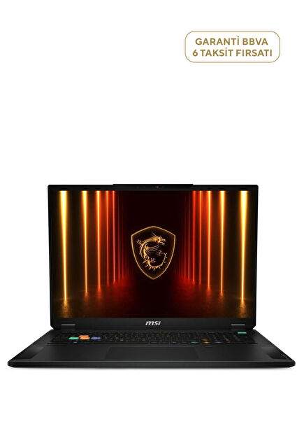 STEALTH 18 HX AI A2XWIG-021TR İntel Ultra 9 275HX 64GB RAM 2TB SSD 16GB GeForce RTX5080 18" UHD+ MİNİLED 120Hz Windows 11 Pro Gaming Laptop