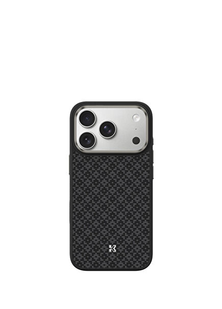 ArmorPro iPhone 17 Pro Kevlar ArmorGrid Siyah Magsafe Uyumlu  Telefon Kılıfı   