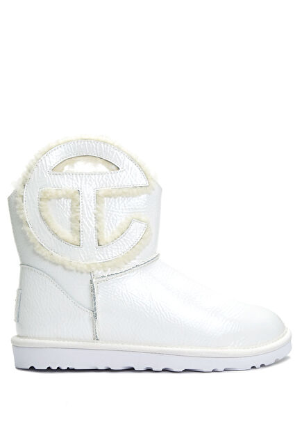 X Telfar Logo Mini Crinkle Kadın Deri Bot